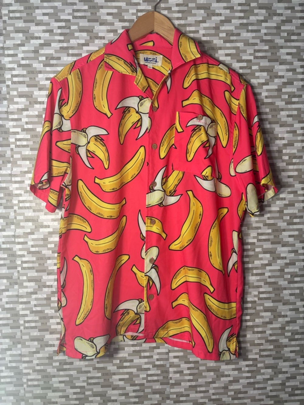 UZZI banana 🍌 Casual Button-Down Shirt